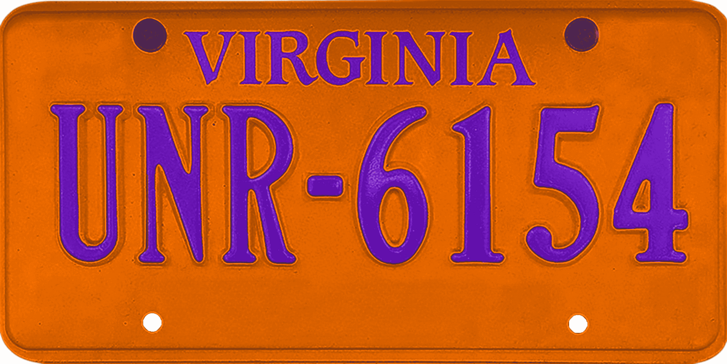 Virginia License Plate Wrap Kit