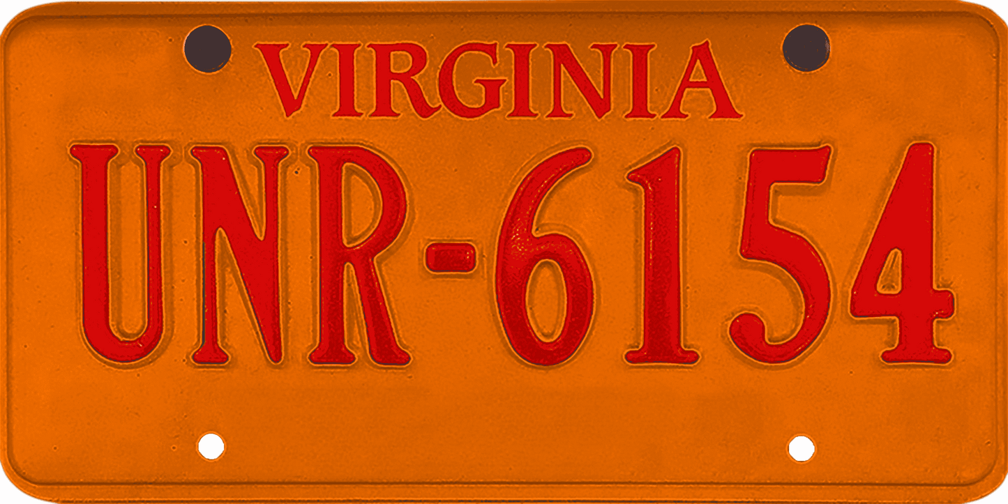 Virginia License Plate Wrap Kit