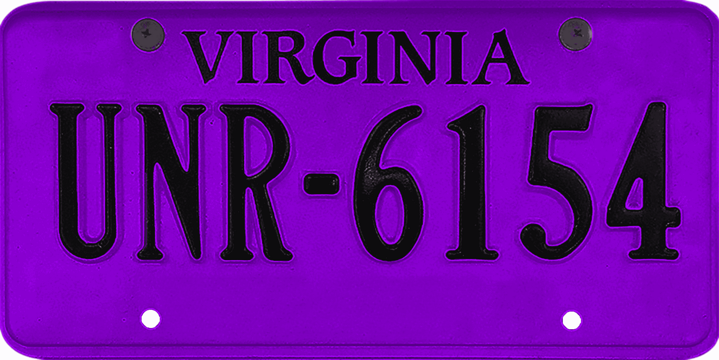 Virginia License Plate Wrap Kit