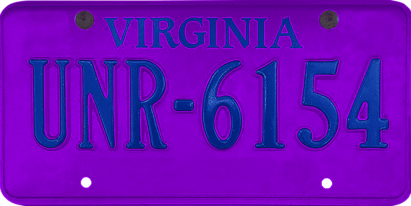 Virginia License Plate Wrap Kit