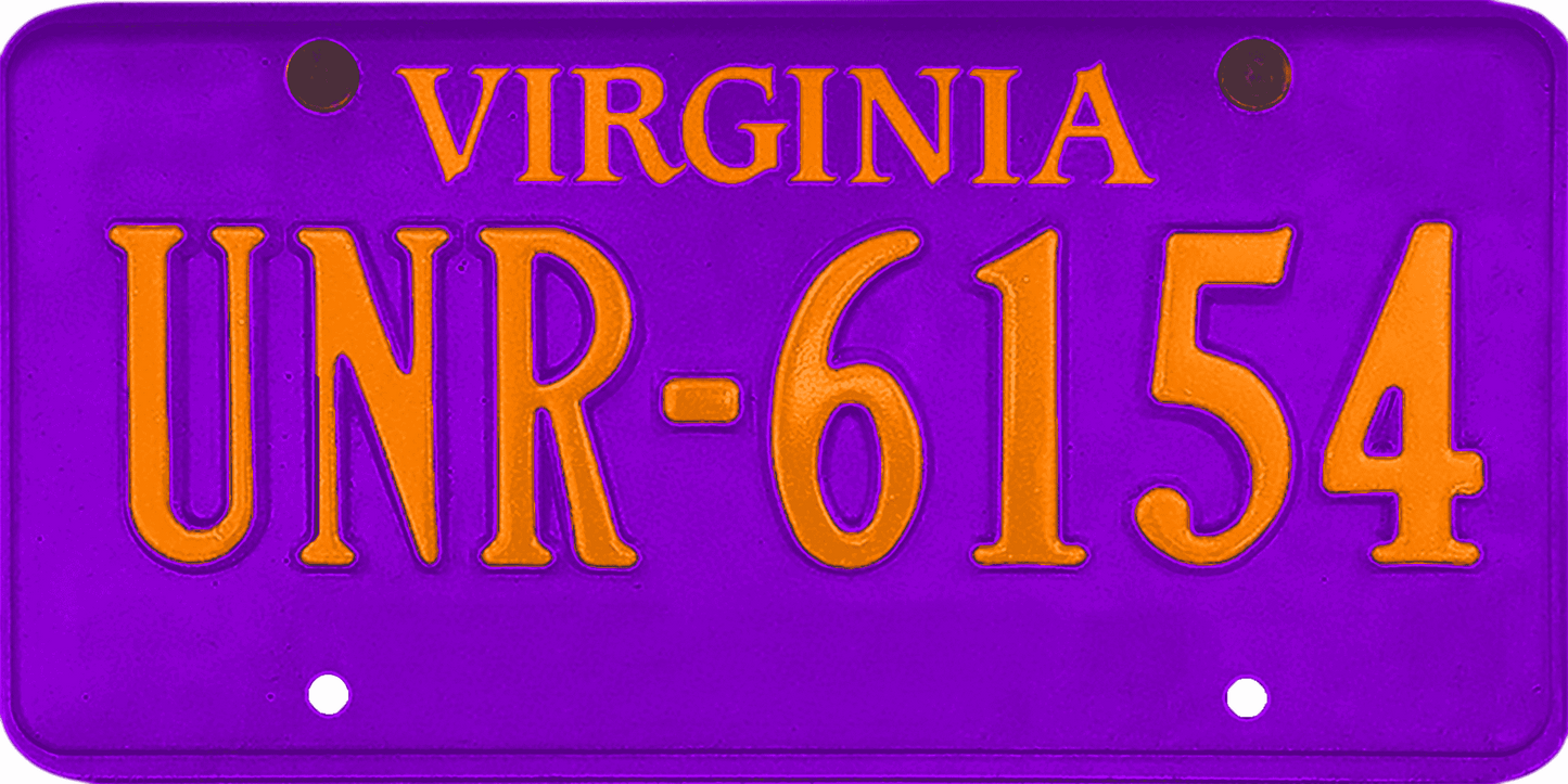 Virginia License Plate Wrap Kit