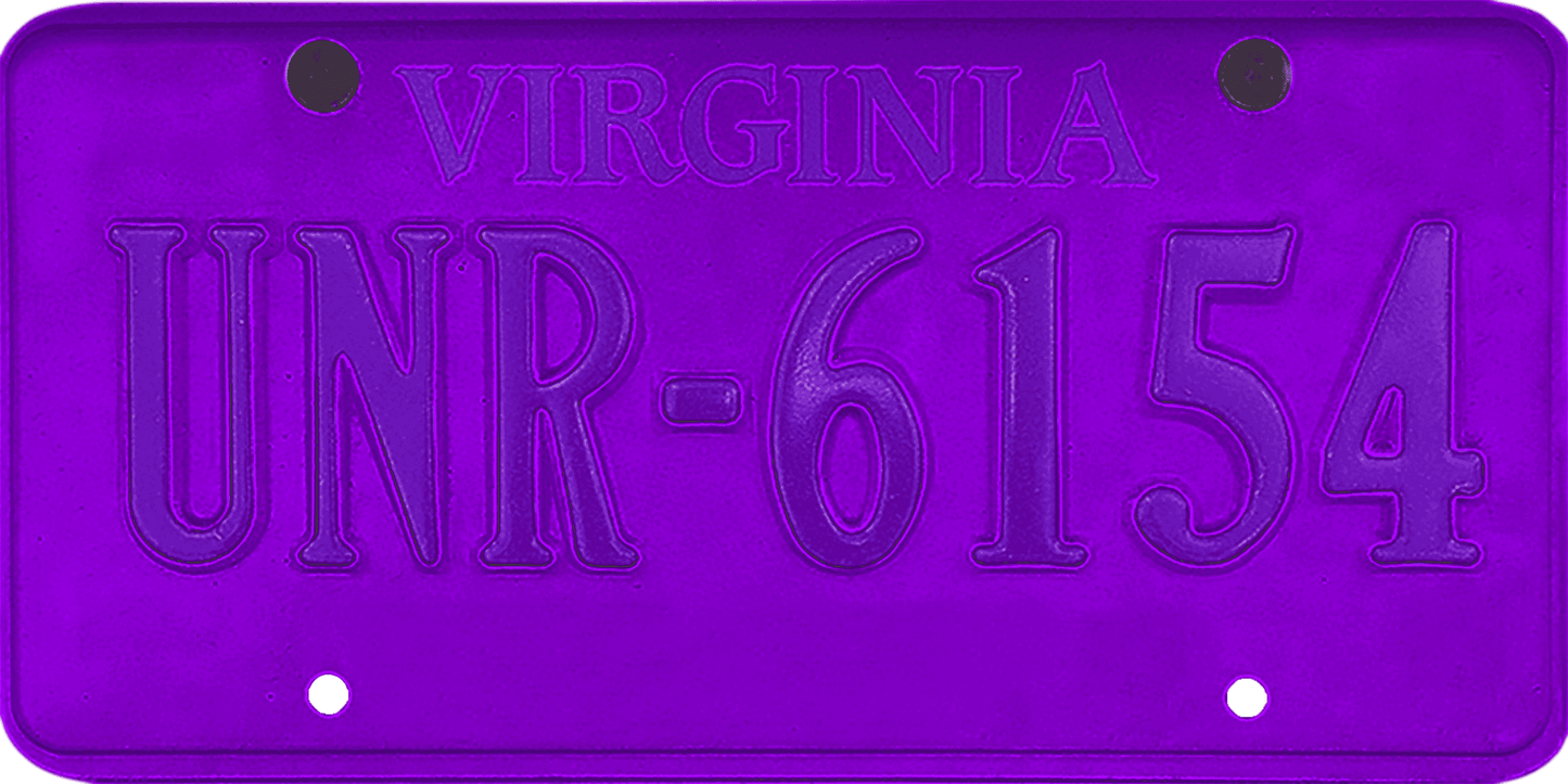 Virginia License Plate Wrap Kit