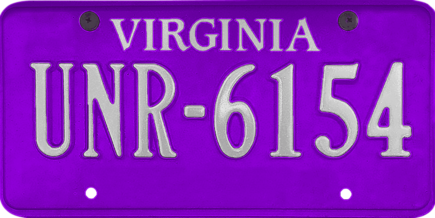 Virginia License Plate Wrap Kit