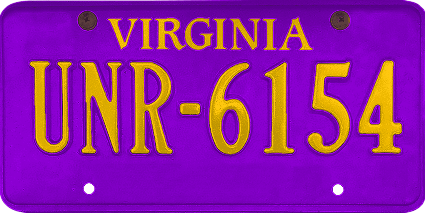 Virginia License Plate Wrap Kit