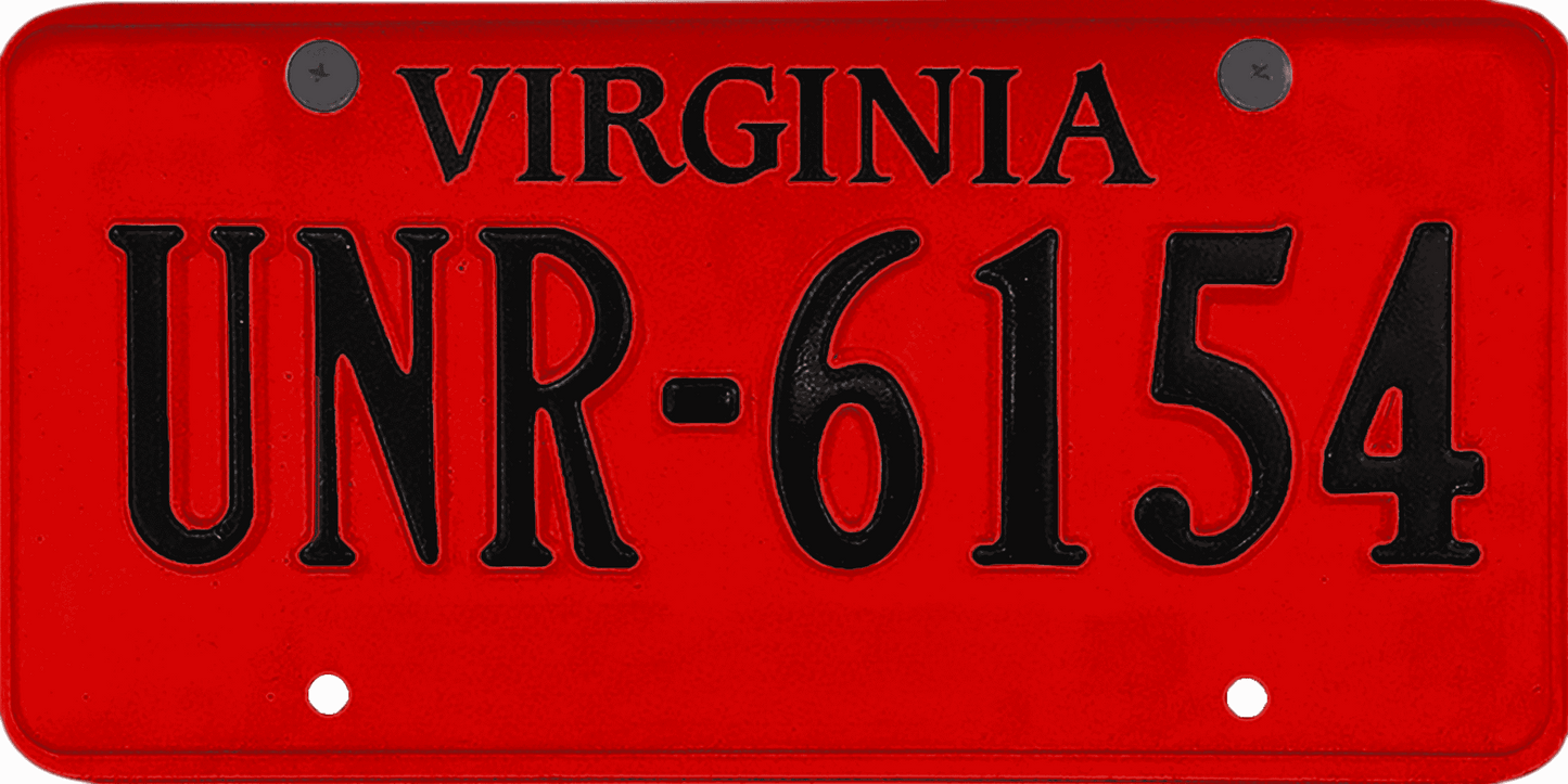 Virginia License Plate Wrap Kit