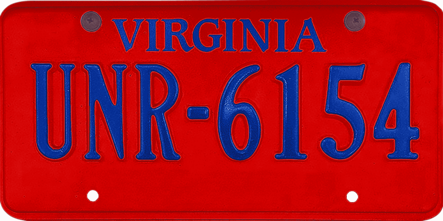 Virginia License Plate Wrap Kit