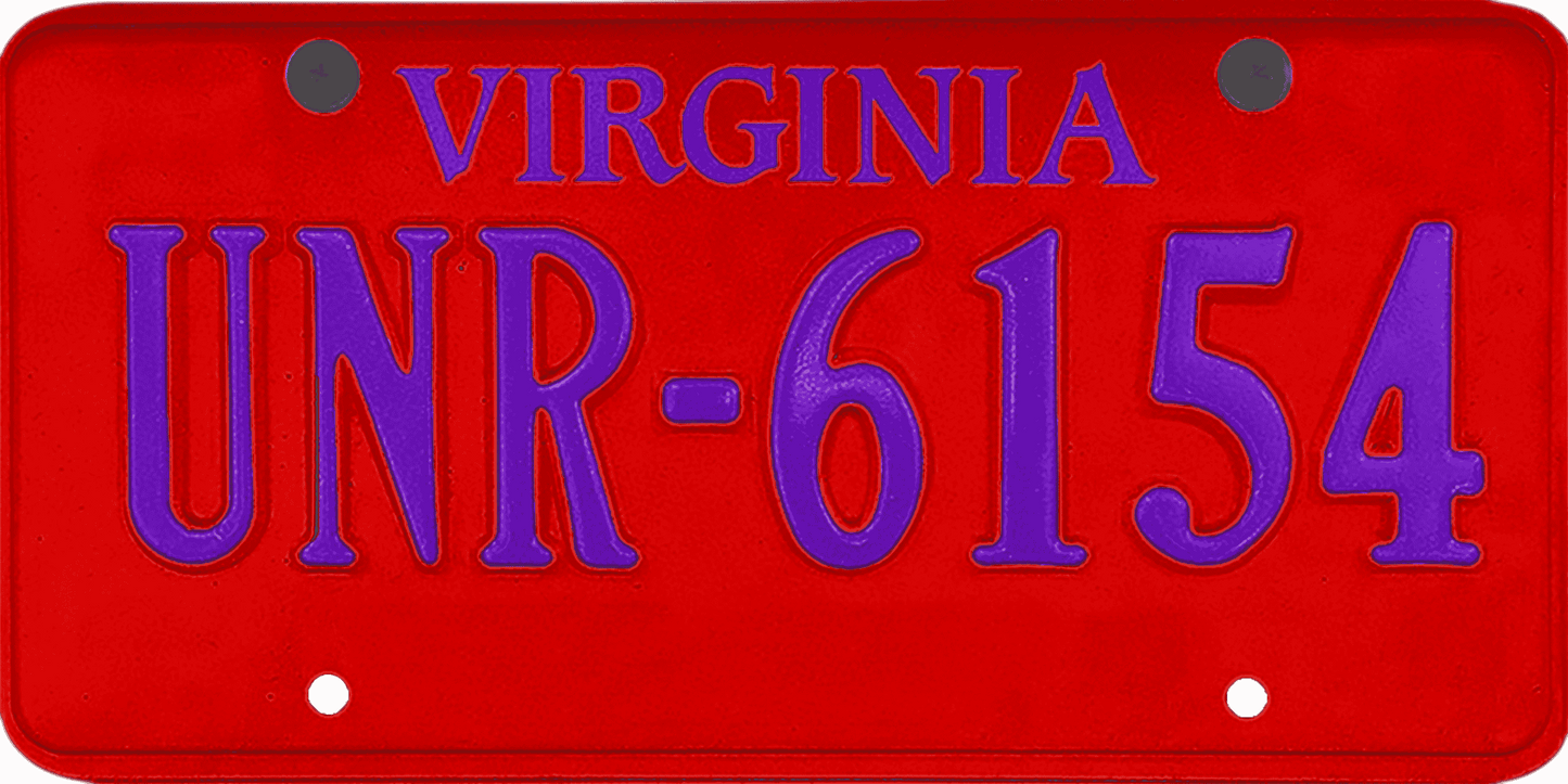 Virginia License Plate Wrap Kit