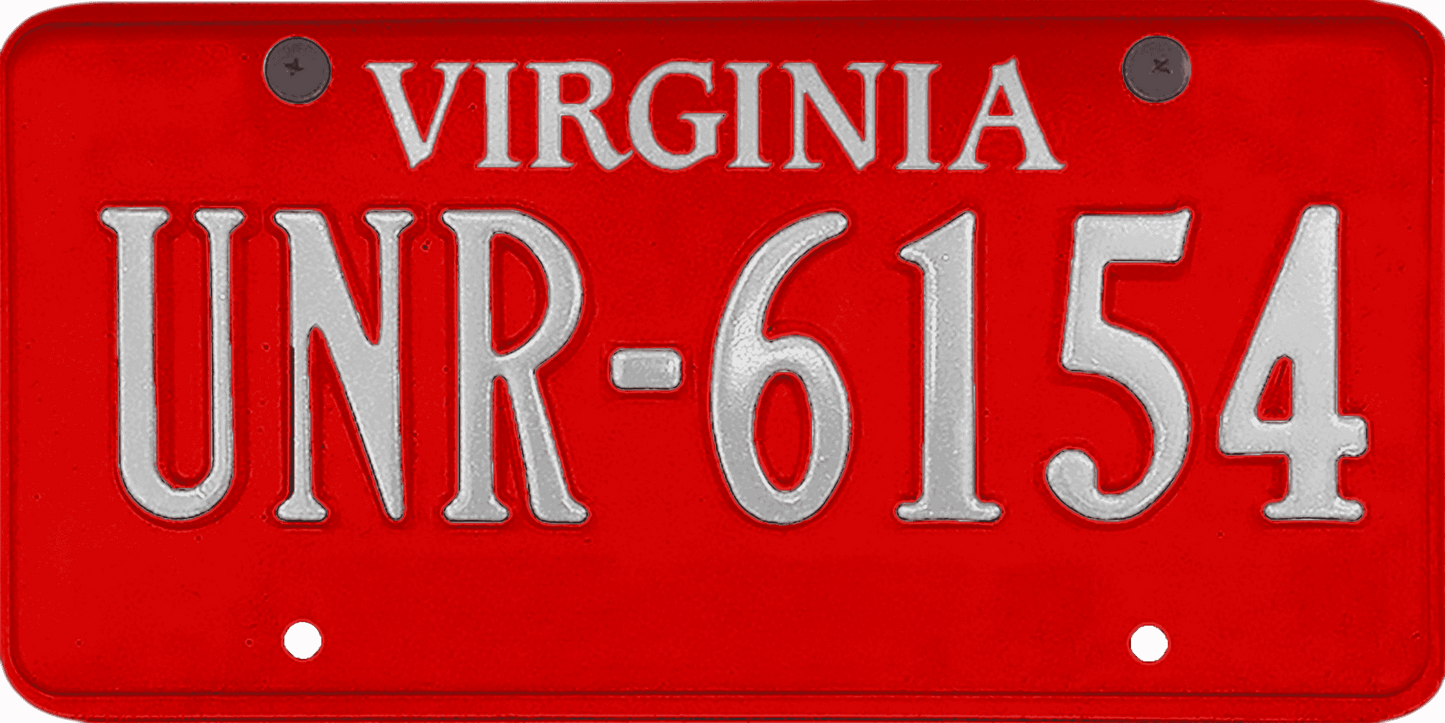 Virginia License Plate Wrap Kit