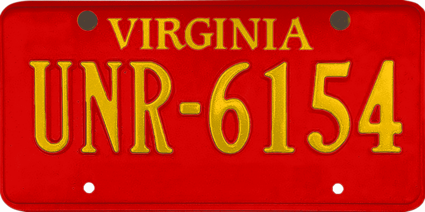 Virginia License Plate Wrap Kit