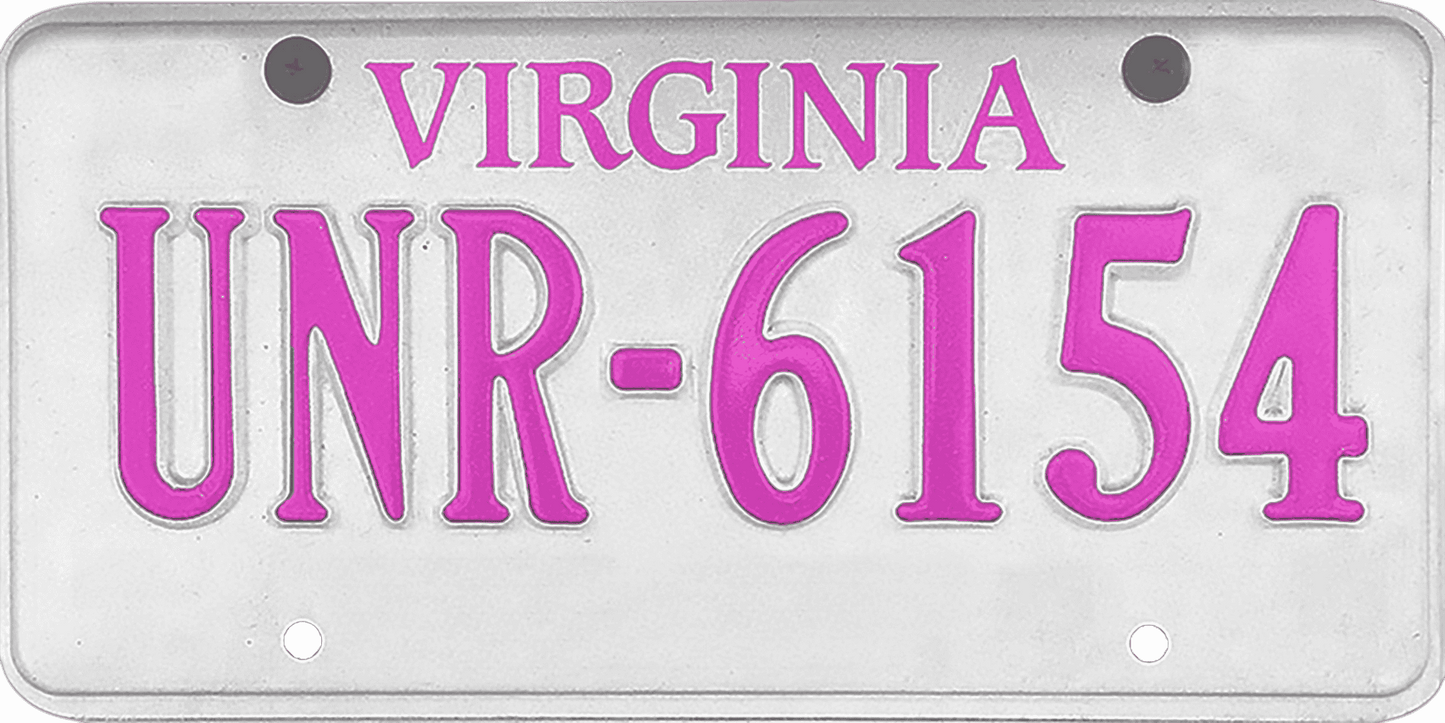 Virginia License Plate Wrap Kit