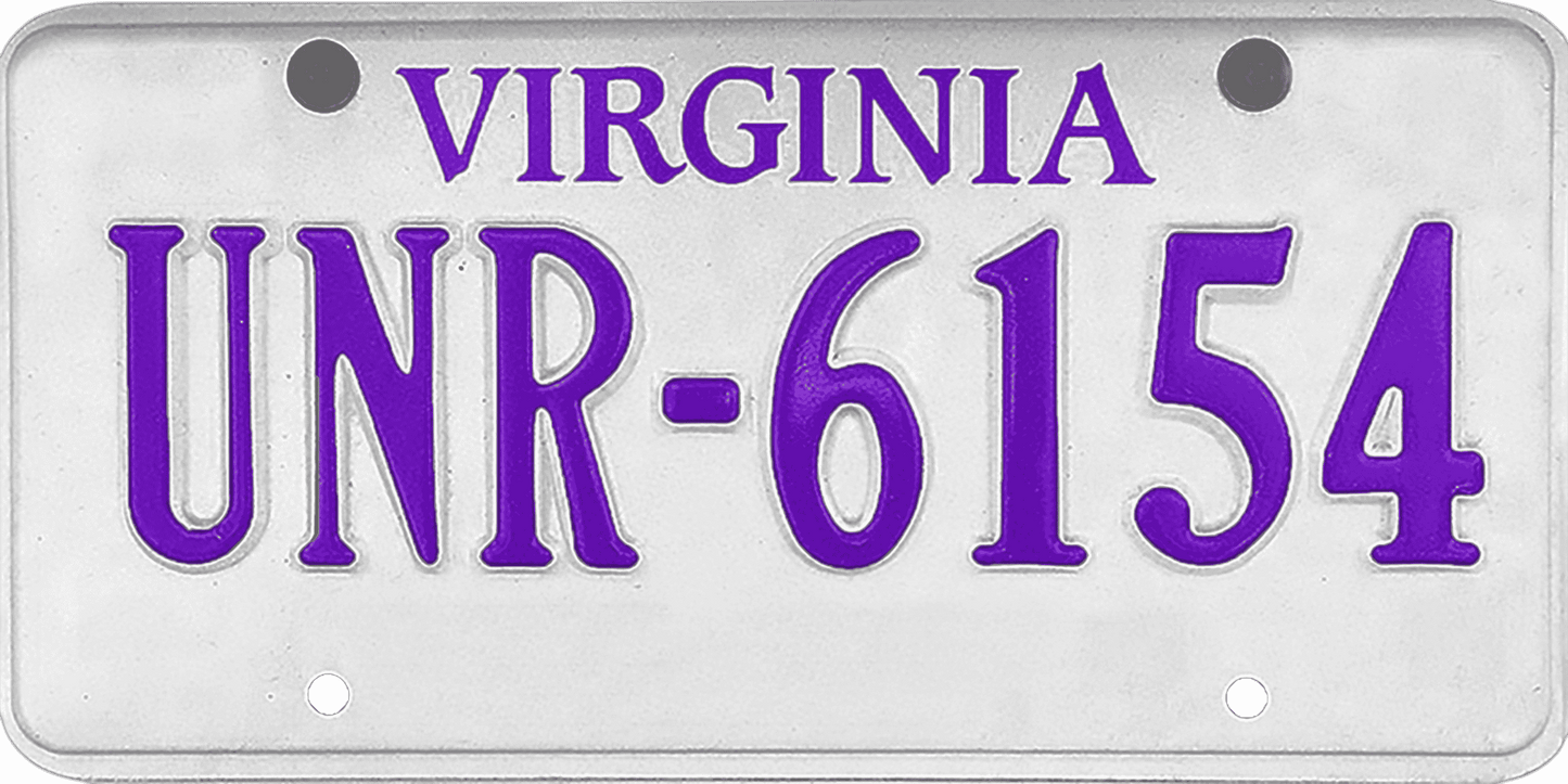 Virginia License Plate Wrap Kit