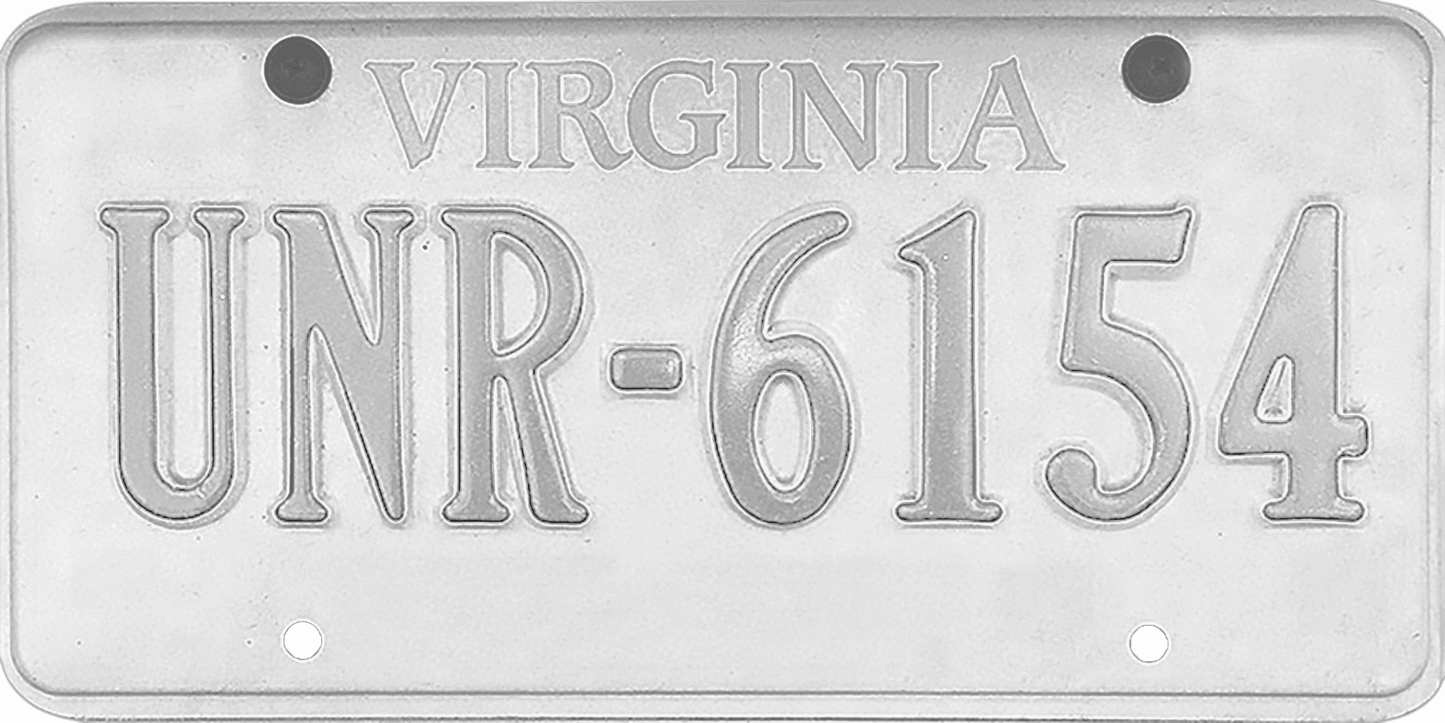 Virginia License Plate Wrap Kit