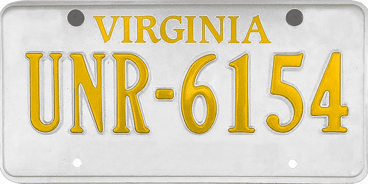 Virginia License Plate Wrap Kit