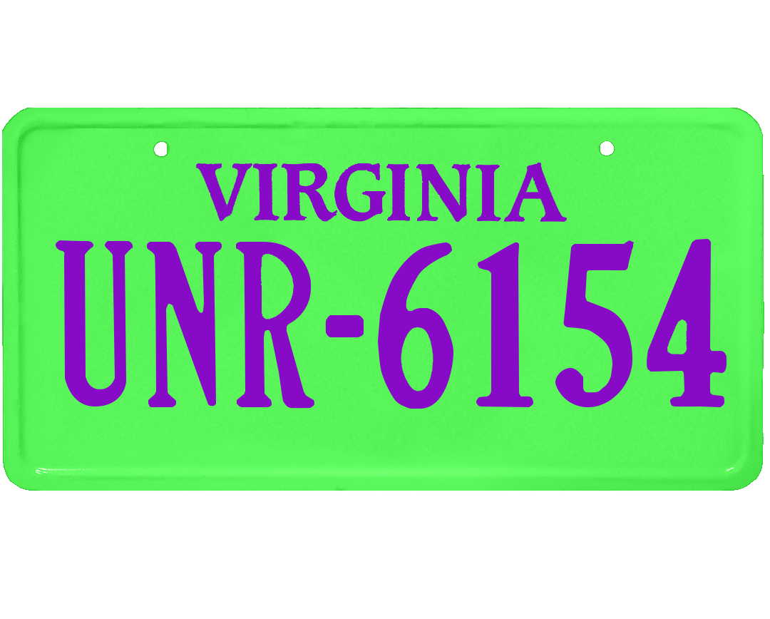 Virginia License Plate Wrap Kit