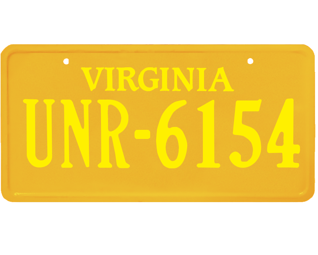 Virginia License Plate Wrap Kit