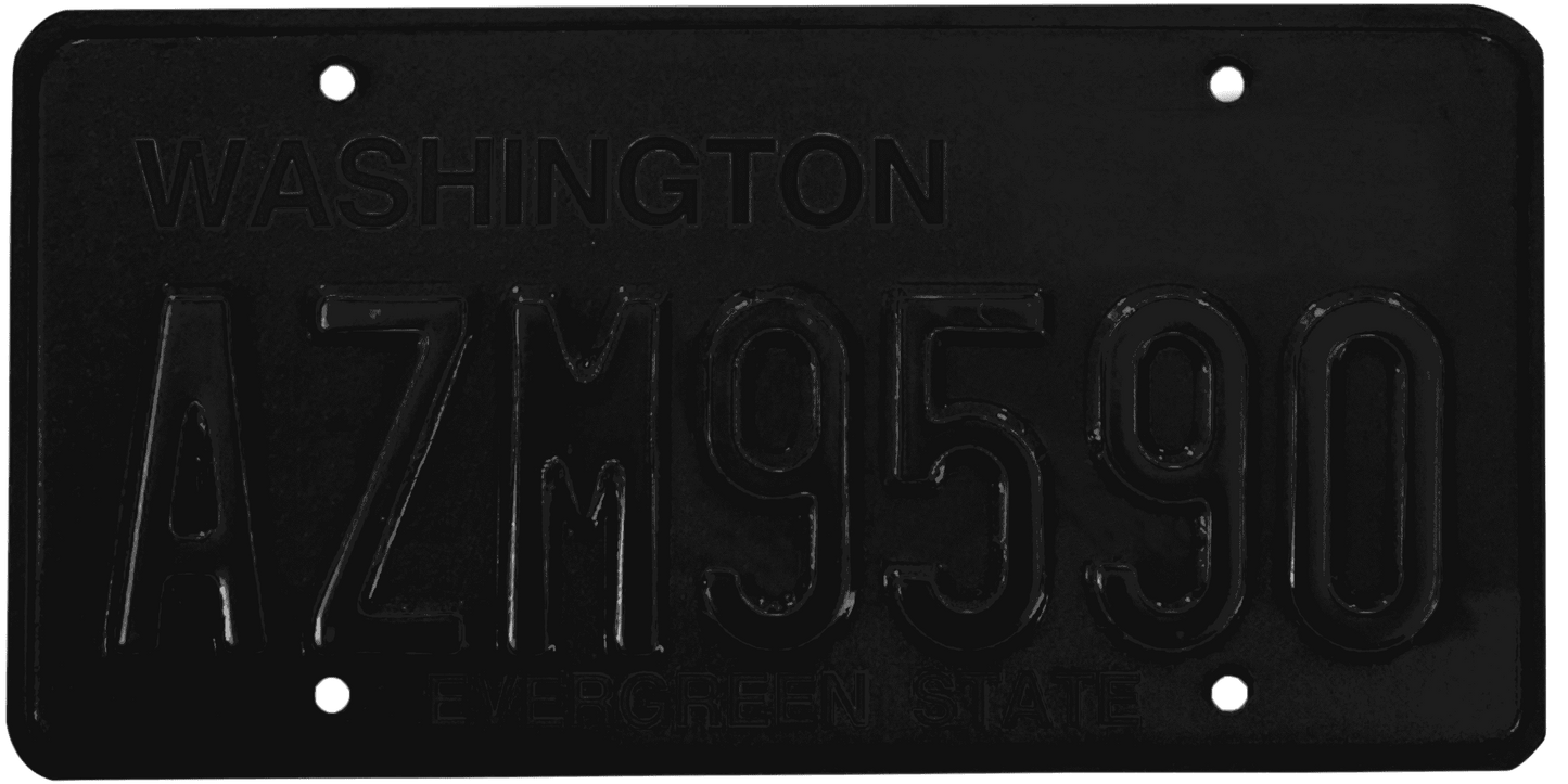 Washington License Plate Wrap Kit