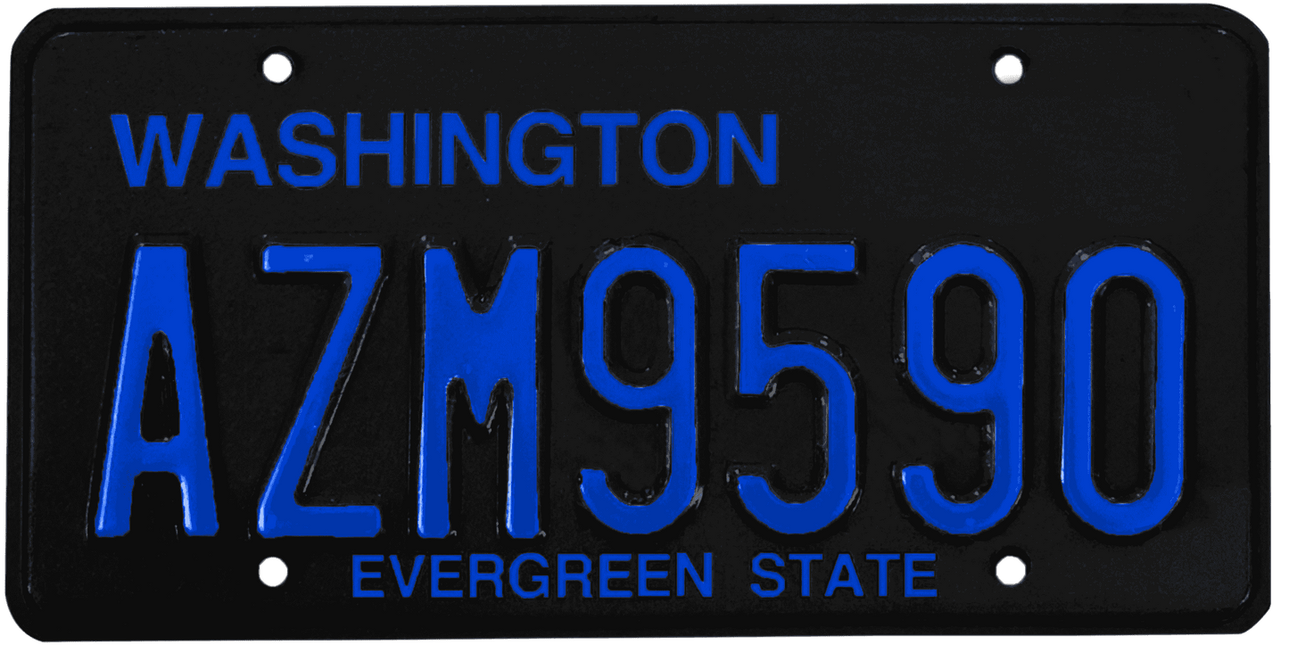 Washington License Plate Wrap Kit