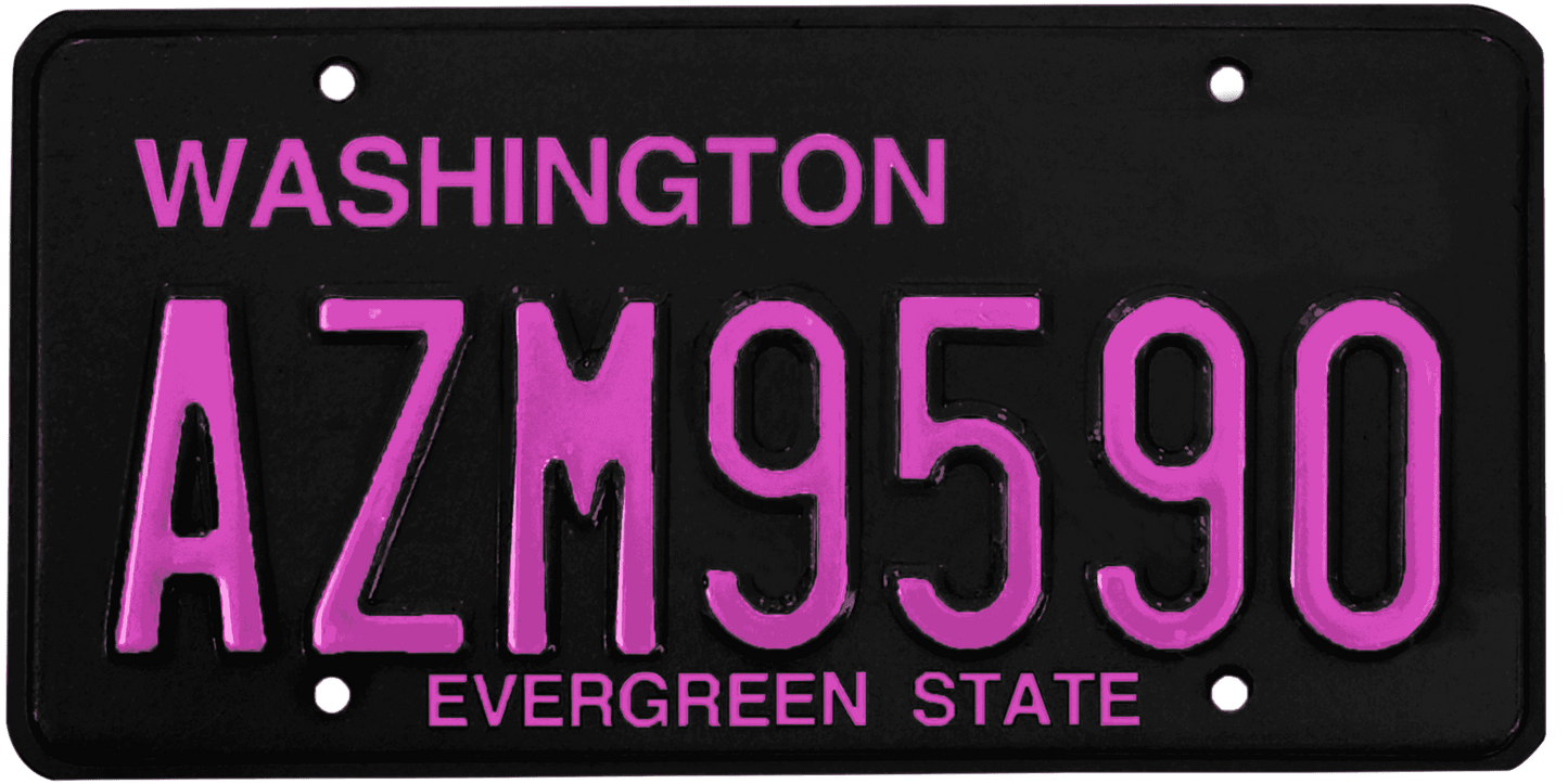 Washington License Plate Wrap Kit