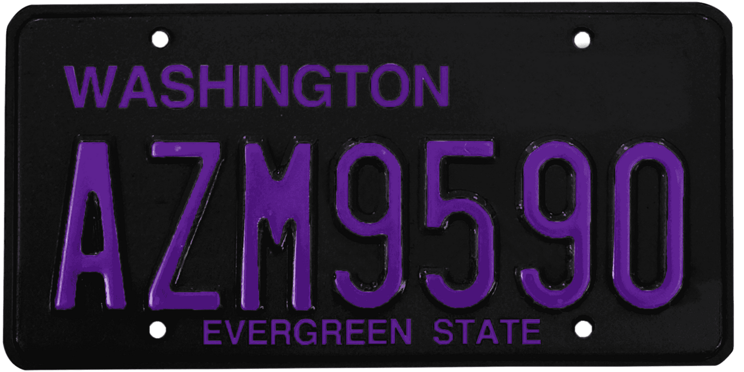 Washington License Plate Wrap Kit