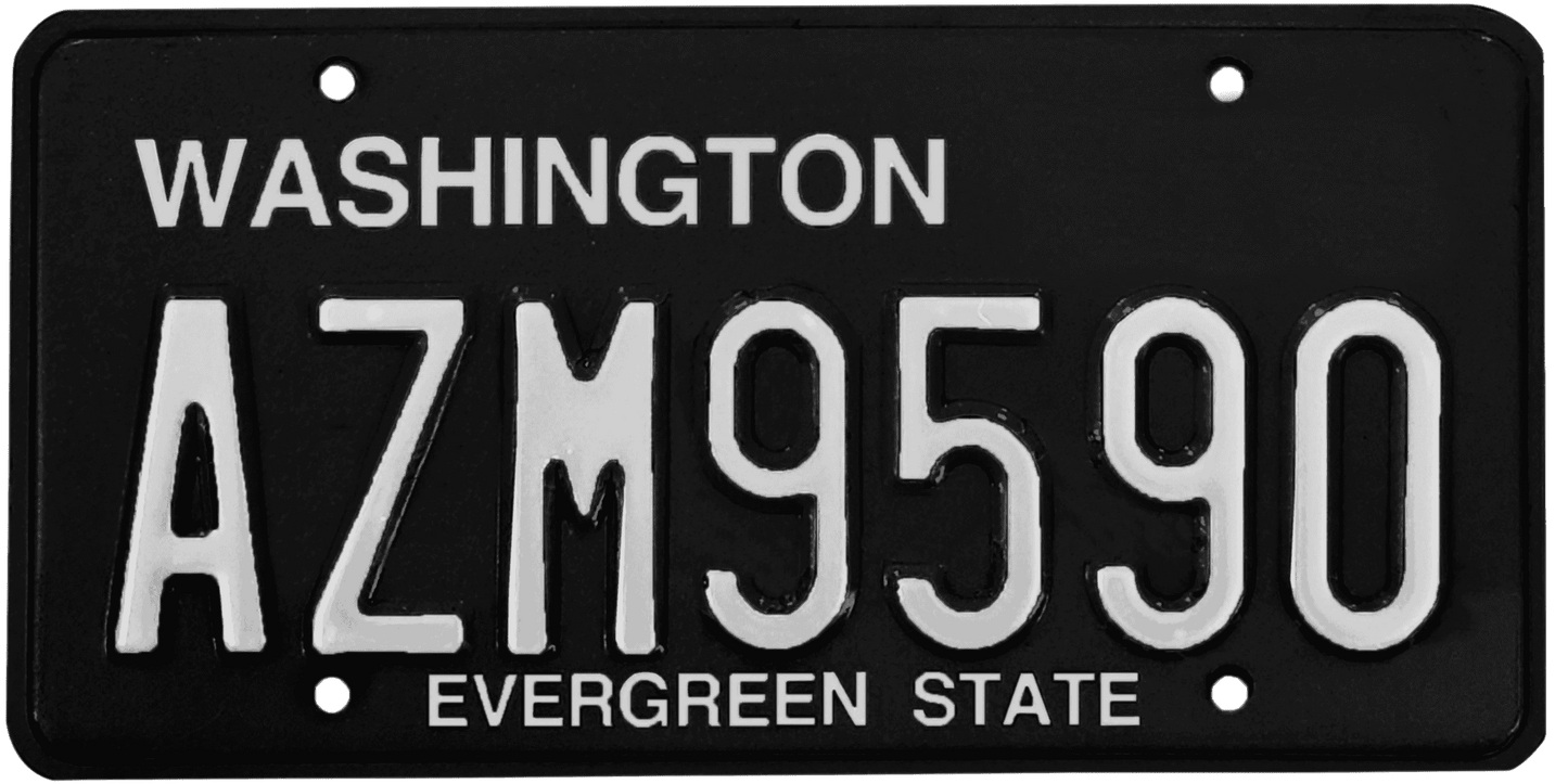 Washington License Plate Wrap Kit