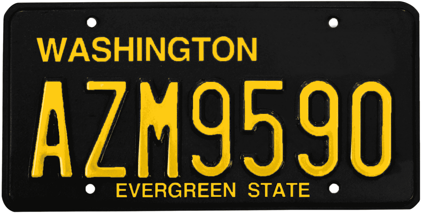 Washington License Plate Wrap Kit