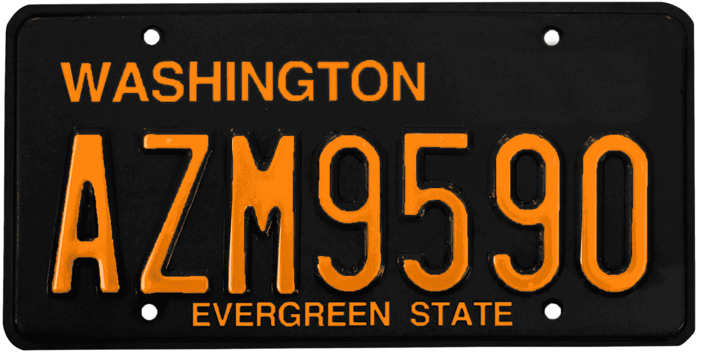 Washington License Plate Wrap Kit