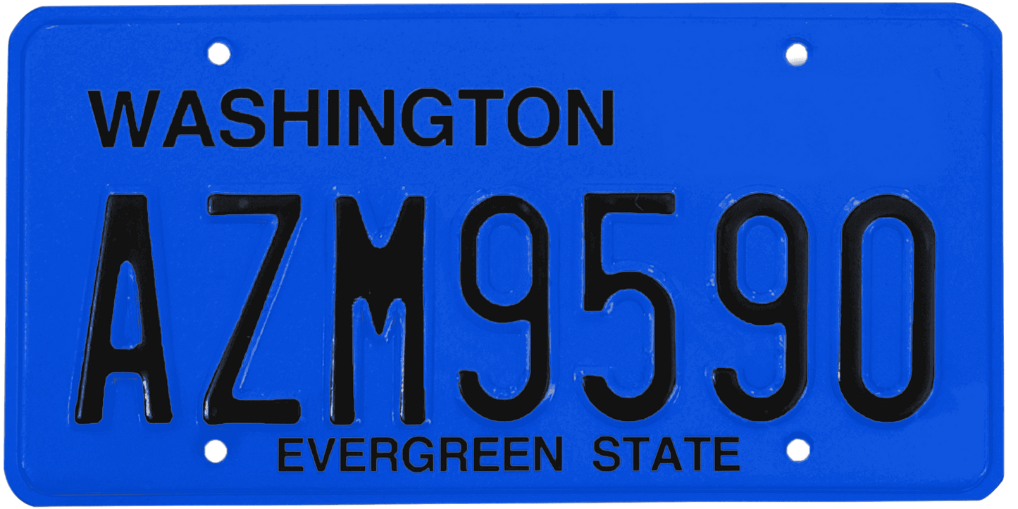 Washington License Plate Wrap Kit