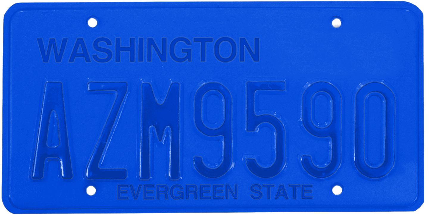 Washington License Plate Wrap Kit