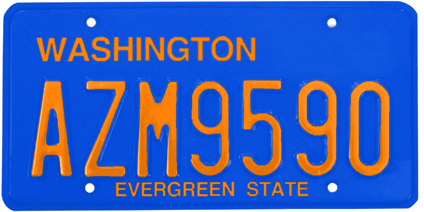 Washington License Plate Wrap Kit