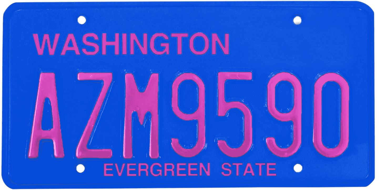 Washington License Plate Wrap Kit