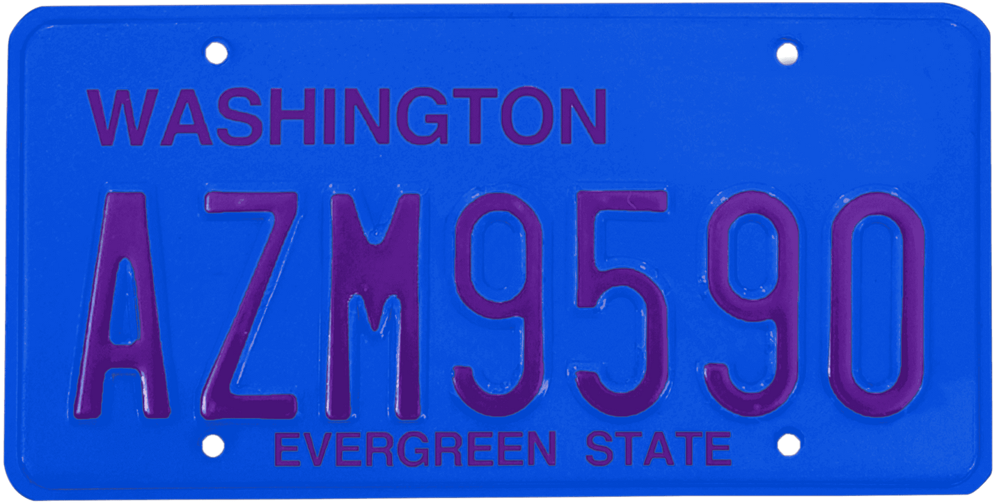 Washington License Plate Wrap Kit