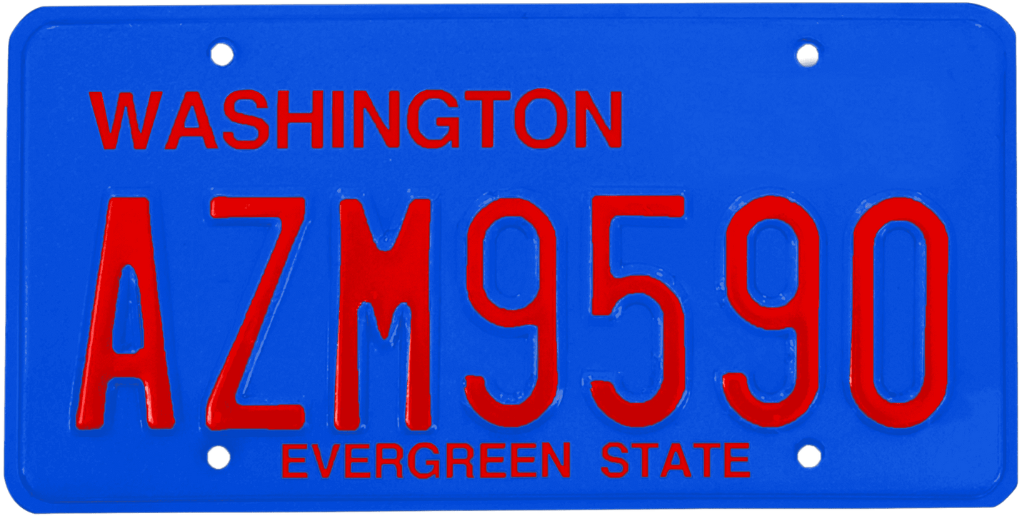 Washington License Plate Wrap Kit