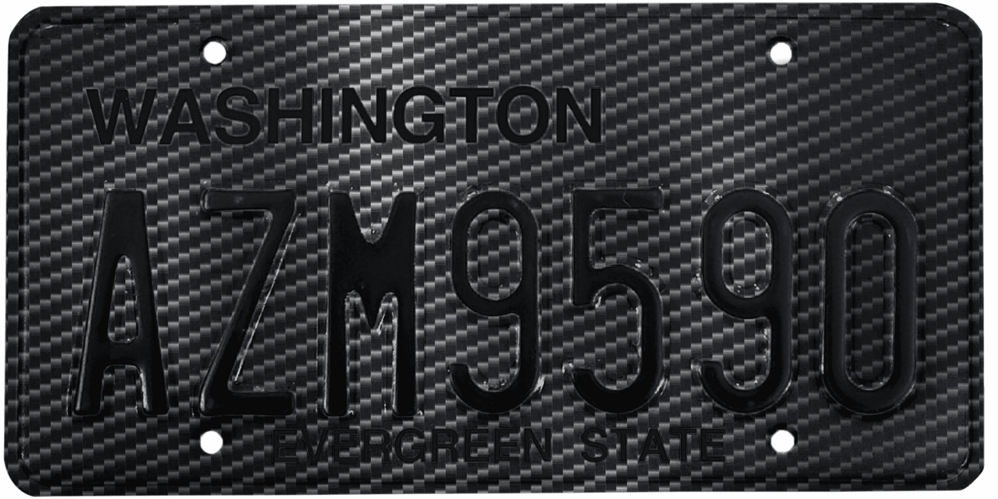 Washington License Plate Wrap Kit