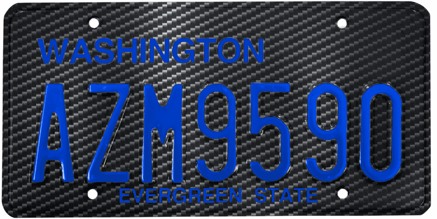 Washington License Plate Wrap Kit