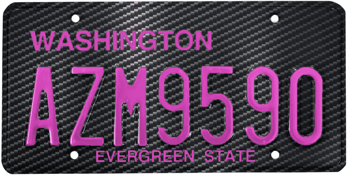 Washington License Plate Wrap Kit