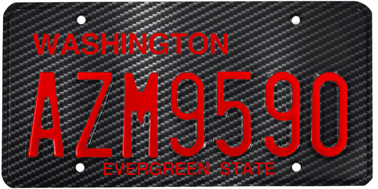 Washington License Plate Wrap Kit