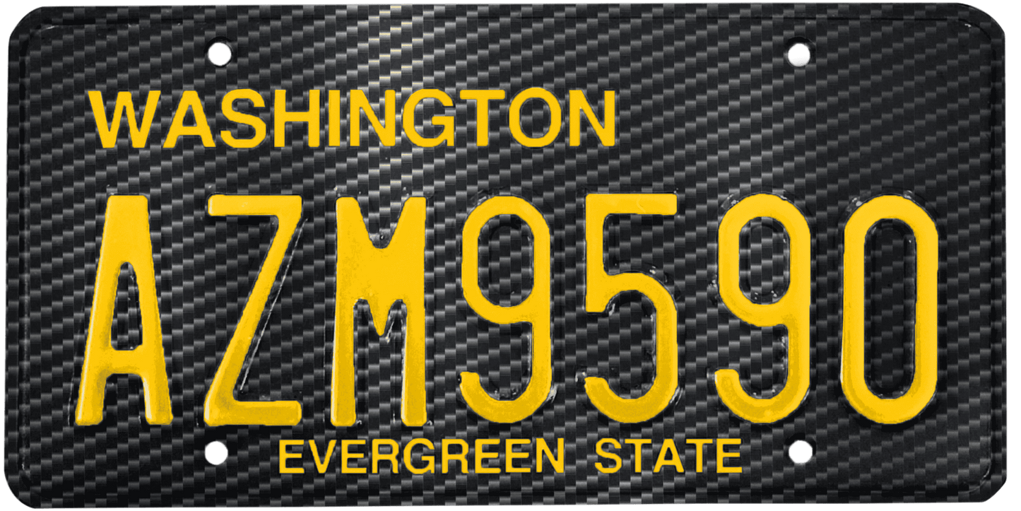 Washington License Plate Wrap Kit