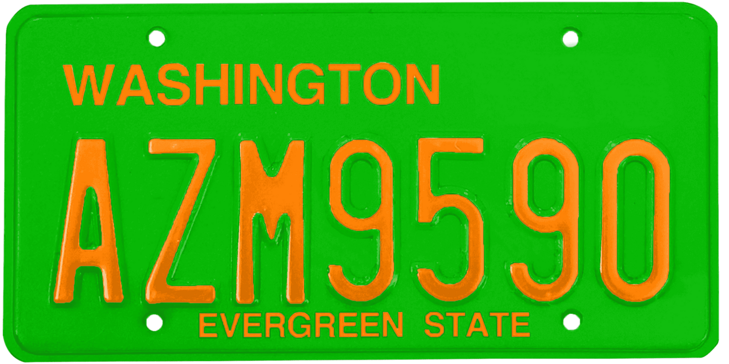 Washington License Plate Wrap Kit