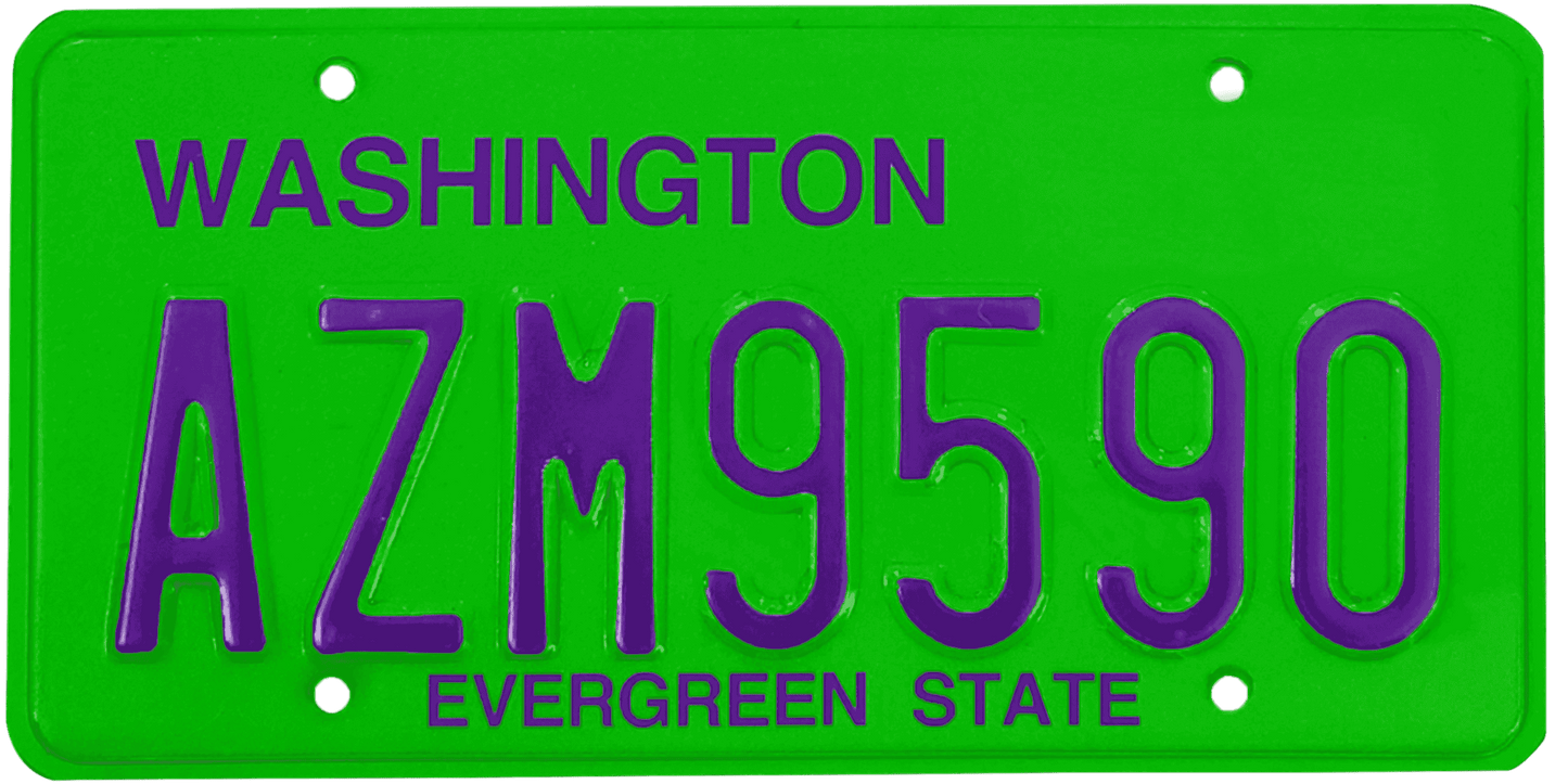 Washington License Plate Wrap Kit