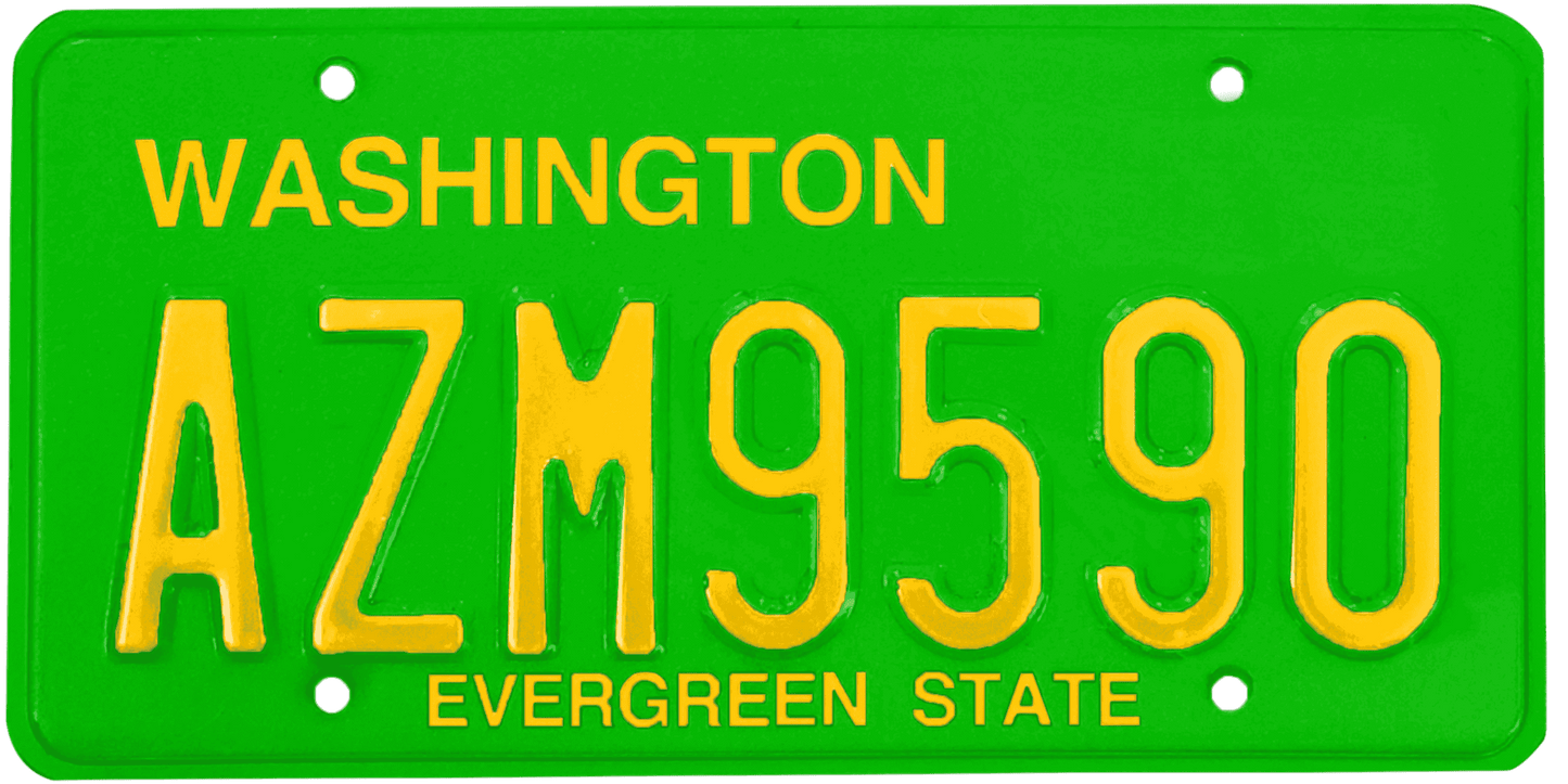 Washington License Plate Wrap Kit