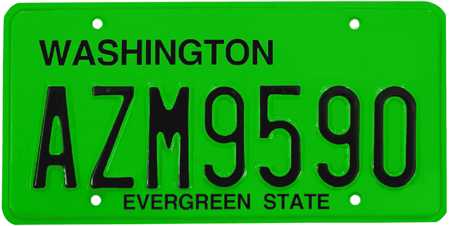 Washington License Plate Wrap Kit