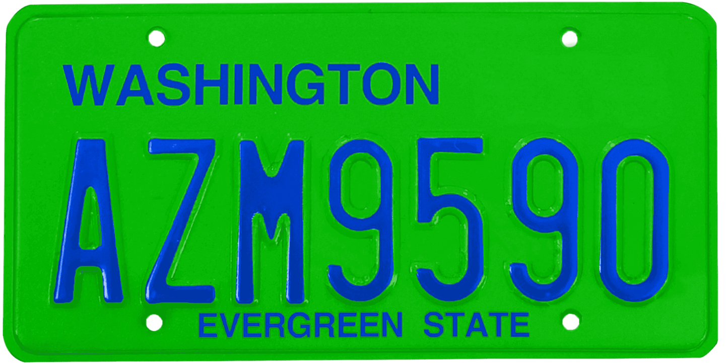 Washington License Plate Wrap Kit