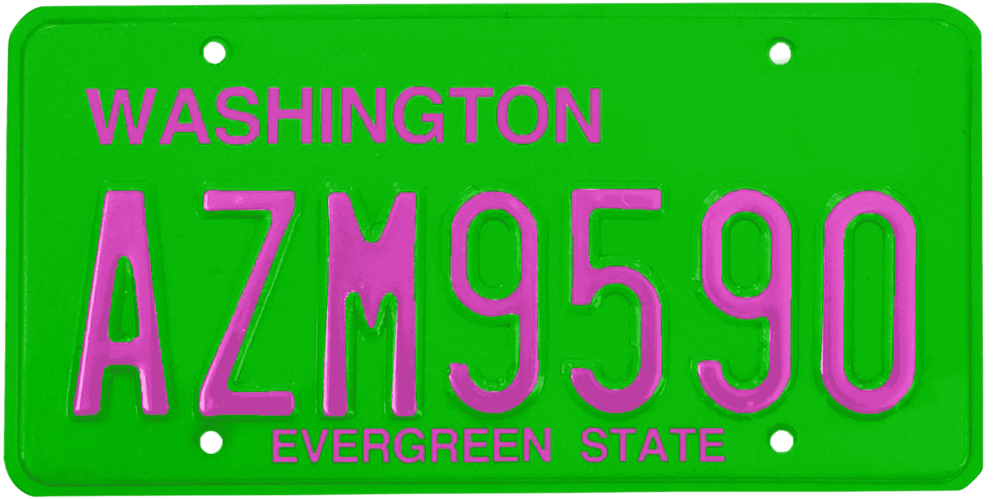 Washington License Plate Wrap Kit