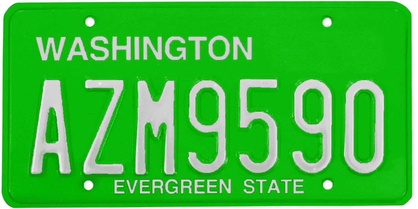 Washington License Plate Wrap Kit