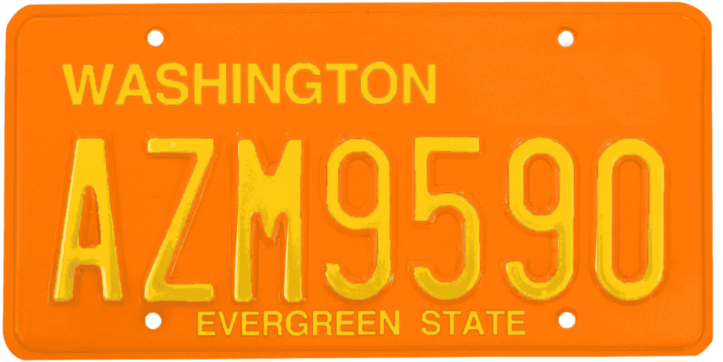 Washington License Plate Wrap Kit