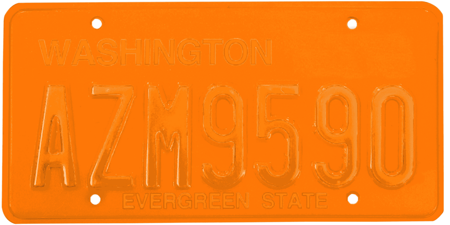 Washington License Plate Wrap Kit