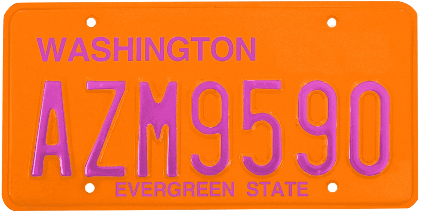 Washington License Plate Wrap Kit