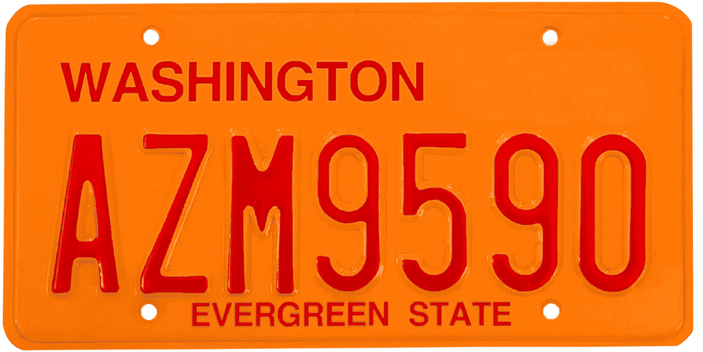 Washington License Plate Wrap Kit