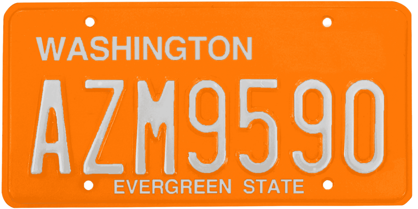 Washington License Plate Wrap Kit