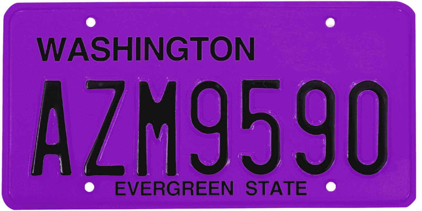 Washington License Plate Wrap Kit